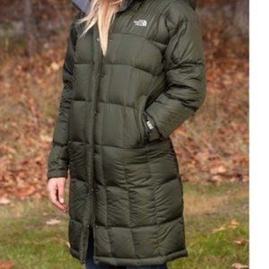 The North Face Women's Metropolis Parka Puffer Coat in Olive Green Size Small